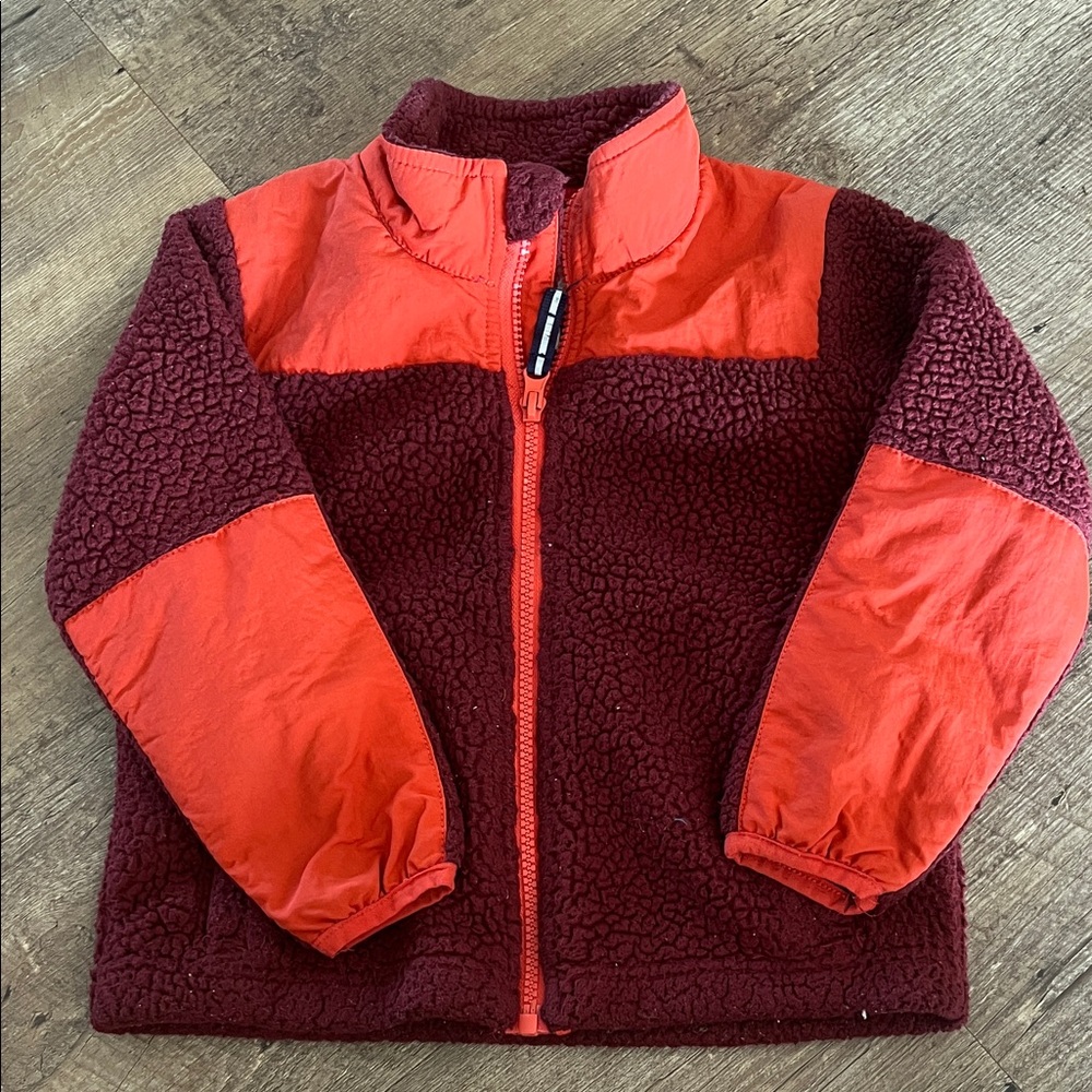 Cat & Jack Kids Red and Burgundy Puffer Jacket